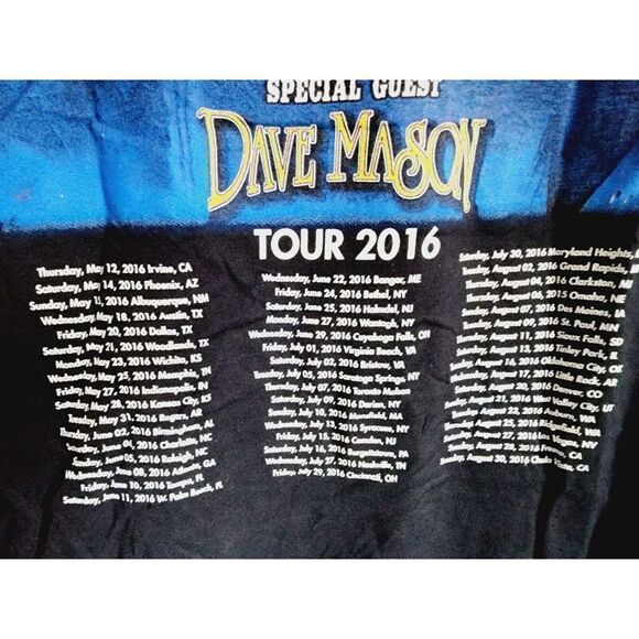 Journey & The Doobie Brothers Band Concert 2016 Tour Women's Black T-Shirt Sz M - Picture 5 of 6